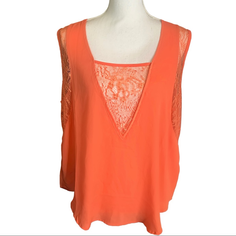 Plus Sleeveless Lace Top 1x Forever 21